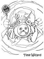 coloriage yugioh wizard